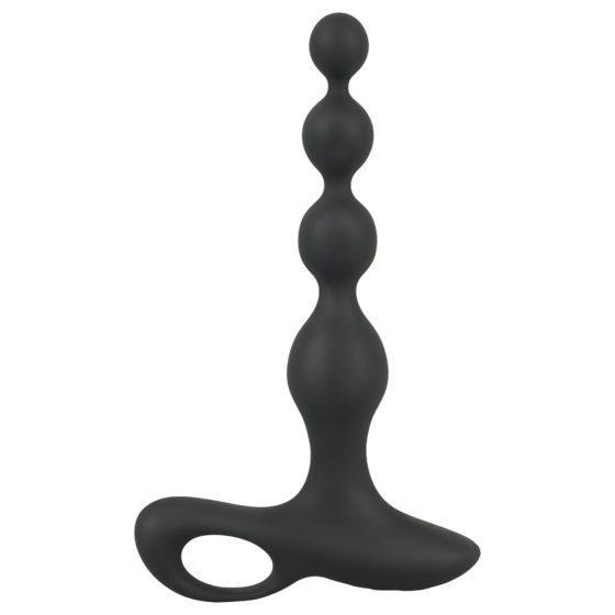 Black Velvet - Beaded Anal Vibrator (Black)