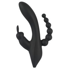   SMILE Triple - Rechargeable, Waterproof 3-Point Vibrator (Black)