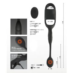 Rebel - Penis and Testicle Ring with Anal Vibrator (Black)