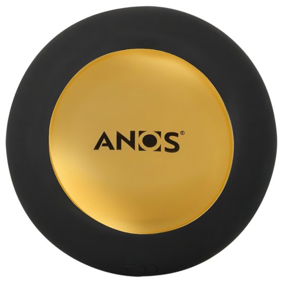 ANOS - Rechargeable, Radio-Controlled, Rotating Beaded Spiral Anal Vibrator (Black)