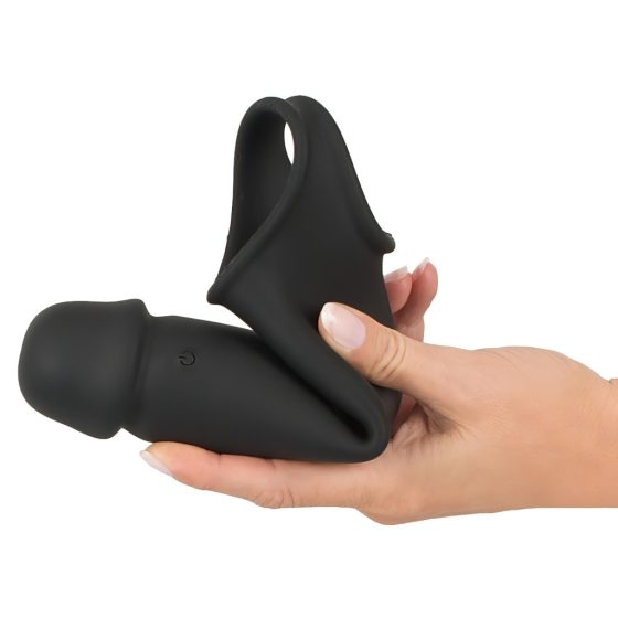 Rebel - Rechargeable, Wireless Vibrating Penis Sleeve (Black)