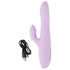   SMILE Thrusting - Rechargeable Clitoral, Rotating Thrusting Vibrator (Purple)