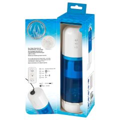   You2Toys - Rechargeable Rotating-Thrusting Masturbator (Blue-White)