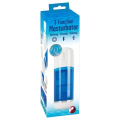   You2Toyes - Rechargeable Rotating Thrusting Masturbator (Blue-White)