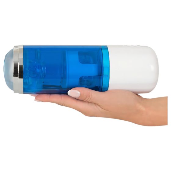 You2Toyes - Rechargeable Rotating Thrusting Masturbator (Blue-White)