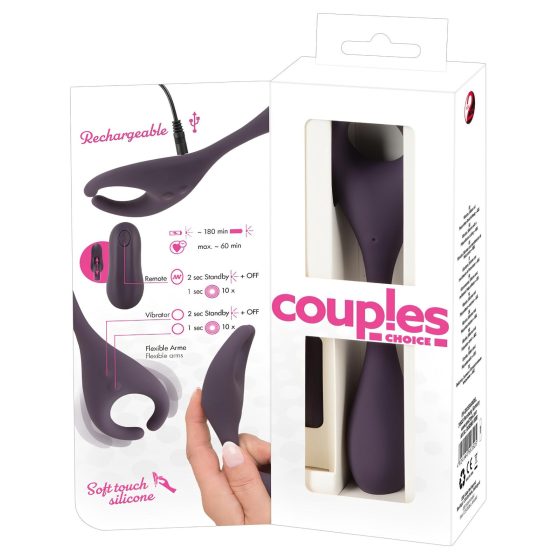 Couples Choice - Rechargeable Dual-Motor Vibrator (Purple)