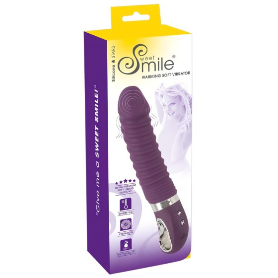 SMILE Soft - rechargeable, warming vibrator (purple)