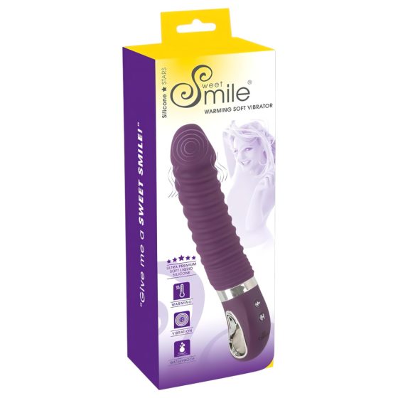 SMILE Soft - rechargeable, warming vibrator (purple)