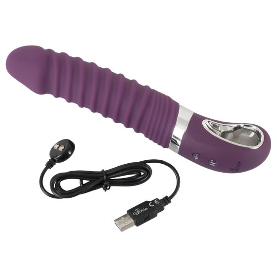 SMILE Soft - rechargeable, warming vibrator (purple)