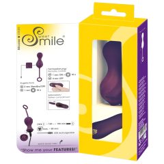   SMILE RC Vibrating Love Eggs - rechargeable, wireless (purple)