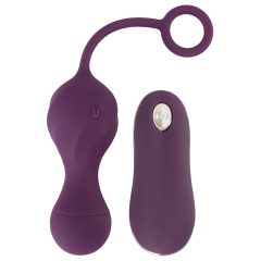   SMILE RC Vibrating Love Eggs - rechargeable, wireless (purple)