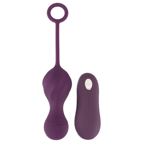 SMILE RC Vibrating Love Eggs - rechargeable, wireless (purple)