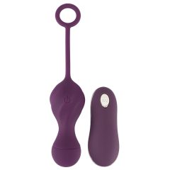   SMILE RC Vibrating Love Eggs - rechargeable, wireless (purple)