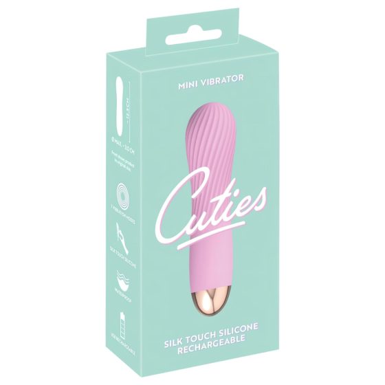 Cuties Mini - Rechargeable, Waterproof, Spiral Vibrator (Pink)