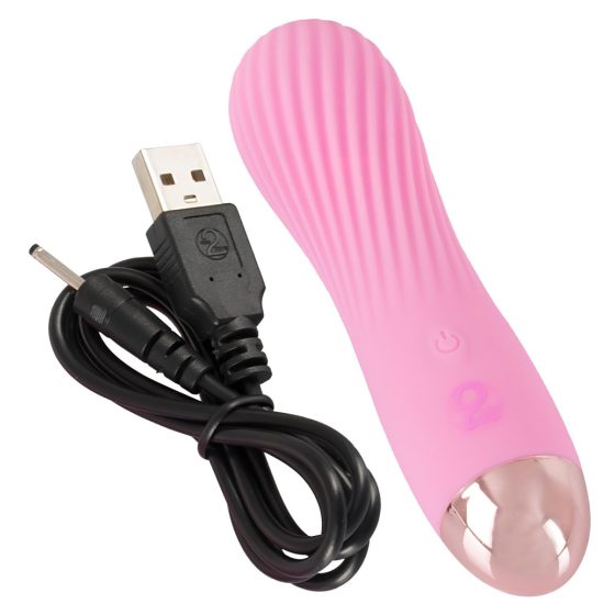 Cuties Mini - Rechargeable, Waterproof, Spiral Vibrator (Pink)