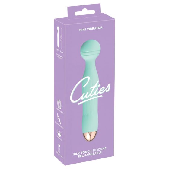 Cuties Mini Wand - rechargeable, waterproof massage vibrator (green)