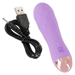   Cuties Mini - rechargeable, waterproof, grid vibrator (purple)