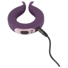   Couples Choice - Rechargeable Dual-Motor Vibrating Ring (Purple)