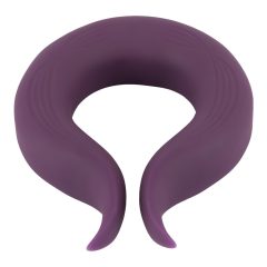 Couples Choice - Rechargeable Dual Motor Penis Ring (Purple)