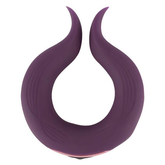 Couples Choice - Rechargeable Dual Motor Penis Ring (Purple)