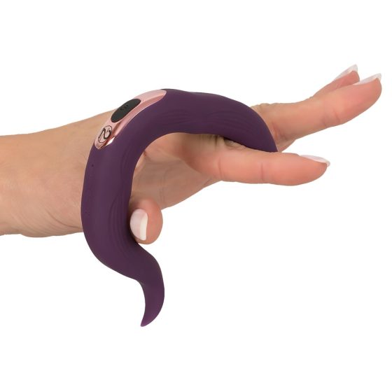 Couples Choice - Rechargeable Dual Motor Penis Ring (Purple)