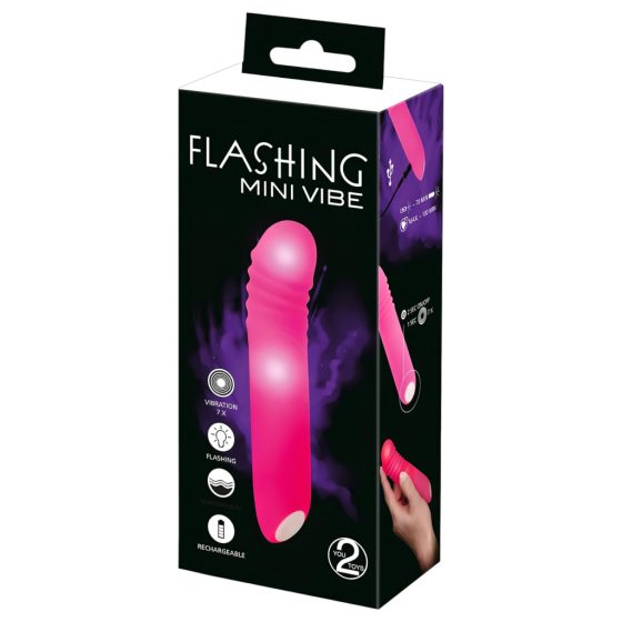 You2Toys - Rechargeable Flashing Vibrator (Pink)