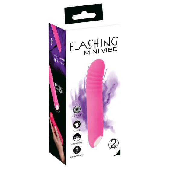 You2Toys - Rechargeable Flashing Vibrator (Pink)