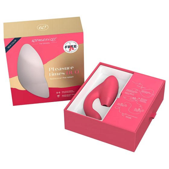 Womanizer Duo - Waterproof G-spot Vibrator and Clitoral Stimulator (Coral)