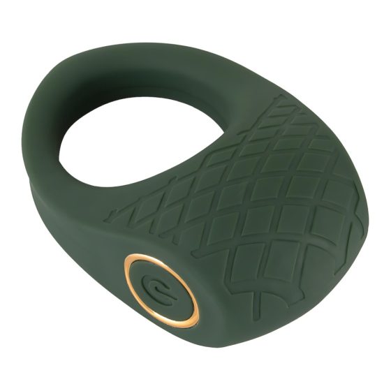 Emerald Love - Rechargeable, Waterproof Vibrating Cock Ring (Green)