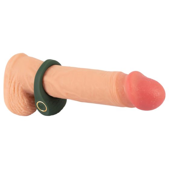 Emerald Love - Rechargeable, Waterproof Vibrating Cock Ring (Green)