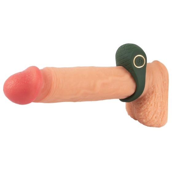 Emerald Love - Rechargeable, Waterproof Vibrating Cock Ring (Green)