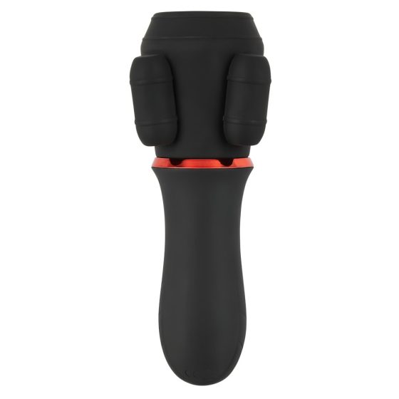 Rebel - Battery Powered, Dual Motor glans Vibrator (Black)