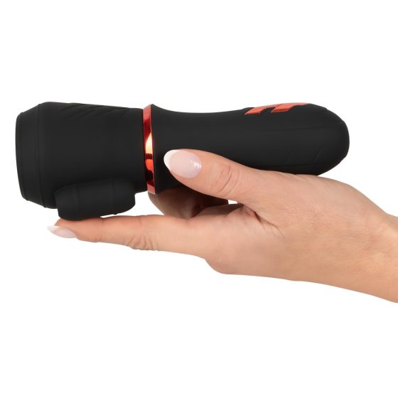 Rebel - Battery Powered, Dual Motor glans Vibrator (Black)