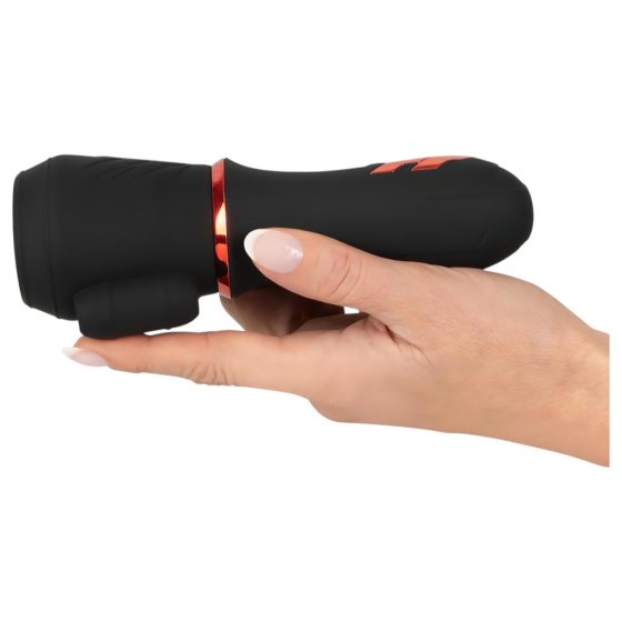 Rebel - Battery Powered, Dual Motor glans Vibrator (Black)