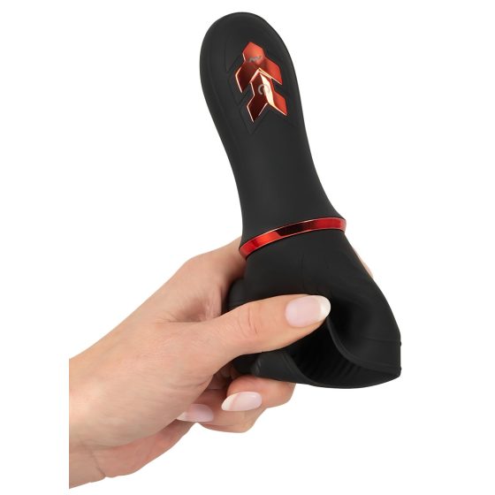 Rebel - Battery Powered, Dual Motor glans Vibrator (Black)