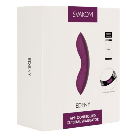 Svakom Edeny - smart, battery-powered panty vibrator (purple)