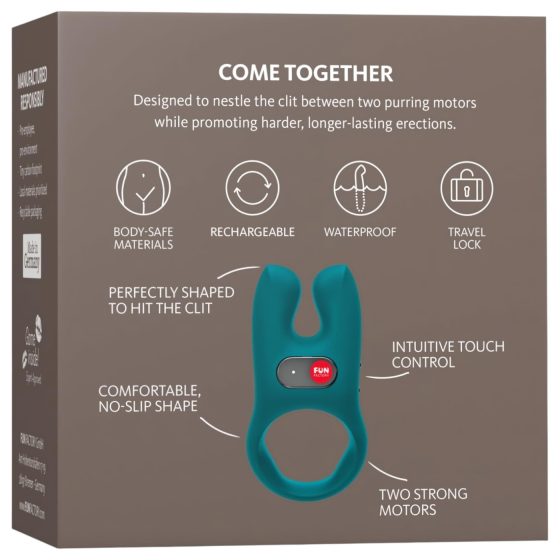 Fun Factory NOS - Vibrating Penis Ring (Turquoise)