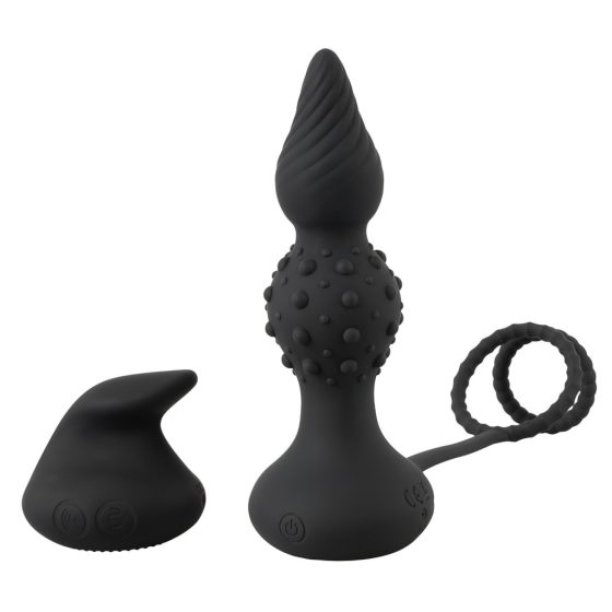 Rebel 2in1 - Wireless Anal Vibrator with Cock Ring (Black)