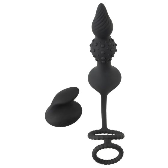 Rebel 2in1 - Wireless Anal Vibrator with Cock Ring (Black)