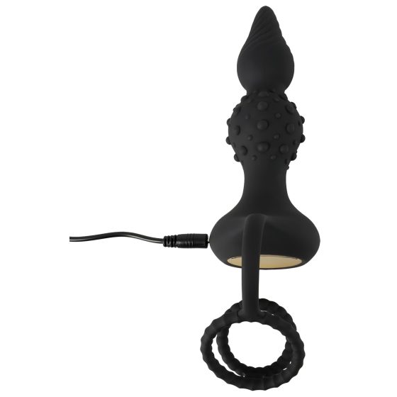 Rebel 2in1 - Wireless Anal Vibrator with Cock Ring (Black)