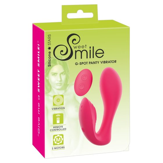 SMILE Panty - rechargeable 2in1 vibrator with radio (pink)