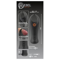 Rebel - Vibrating Glans Vibrator (Black)