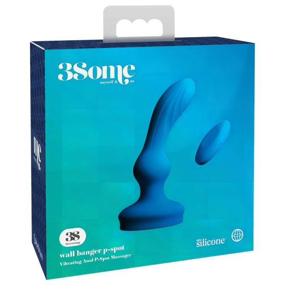 / 3Some Wall Banger P-Spot - Rechargeable Wireless Prostate Vibrator (Blue)