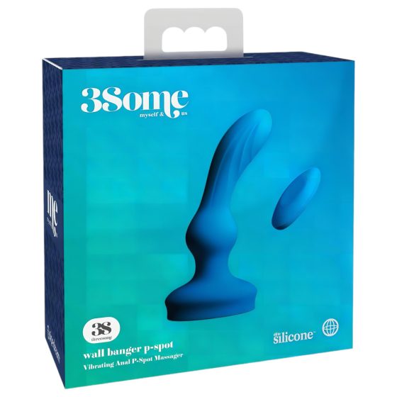 / 3Some Wall Banger P-Spot - Rechargeable Wireless Prostate Vibrator (Blue)