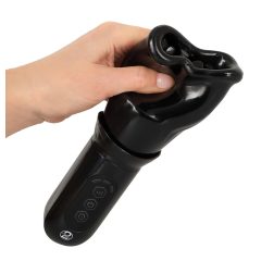   STROKER Rotating - Rechargeable Rotating Mouth Masturbator (Black)