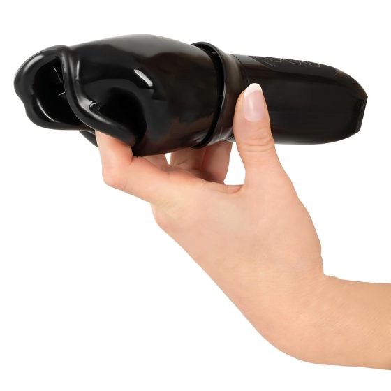 STROKER Rotating - Rechargeable Rotating Mouth Masturbator (Black)