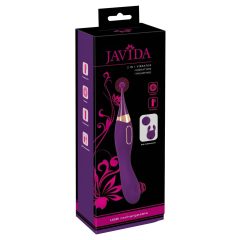   Javida - 2in1 Rechargeable Clitoral Stimulator and Vibrator Set (Purple)