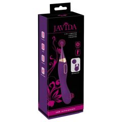   Javida - 2-in-1 Rechargeable Clitoral Stimulator and Vibrator Set (Purple)