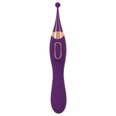   Javida - 2in1 Rechargeable Clitoral Stimulator and Vibrator Set (Purple)