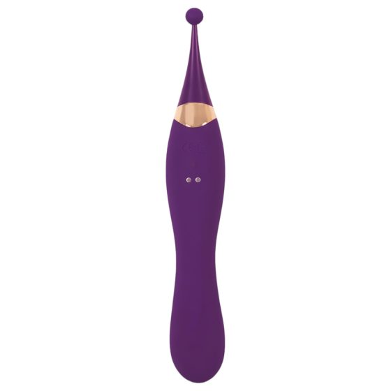 Javida - 2in1 Rechargeable Clitoral Stimulator and Vibrator Set (Purple)